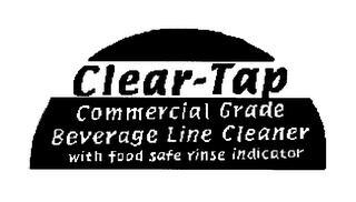 CLEAR-TAP COMMERCIAL GRADE BEVERAGE LINE CLEANER WITH FOOD SAFE RINSE INDICATOR