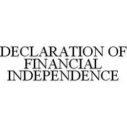 DECLARATION OF FINANCIAL INDEPENDENCE