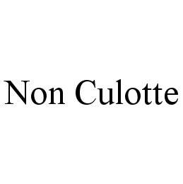 NON CULOTTE