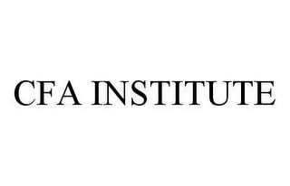 CFA INSTITUTE