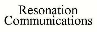 RESONATION COMMUNICATIONS