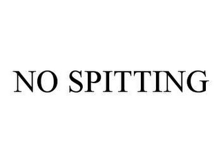 NO SPITTING