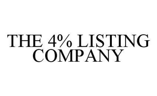 THE 4% LISTING COMPANY