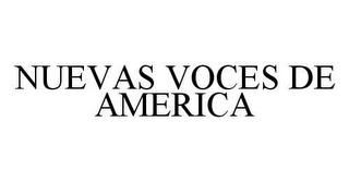 NUEVAS VOCES DE AMERICA