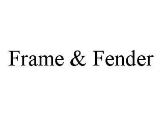 FRAME & FENDER