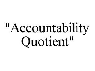 "ACCOUNTABILITY QUOTIENT"