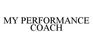 MY PERFORMANCE COACH