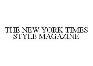 THE NEW YORK TIMES STYLE MAGAZINE