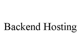 BACKEND HOSTING