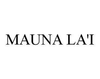 MAUNA LA'I