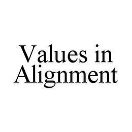 VALUES IN ALIGNMENT