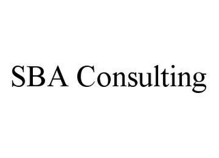 SBA CONSULTING