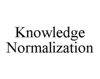 KNOWLEDGE NORMALIZATION