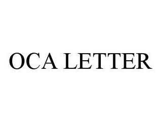 OCA LETTER