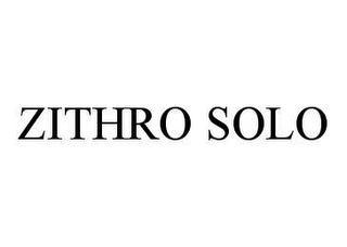 ZITHRO SOLO