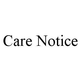 CARE NOTICE