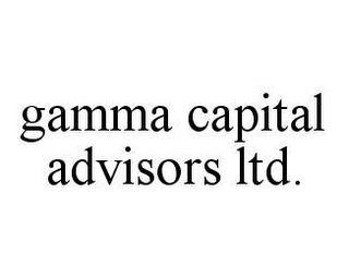 GAMMA CAPITAL ADVISORS LTD.