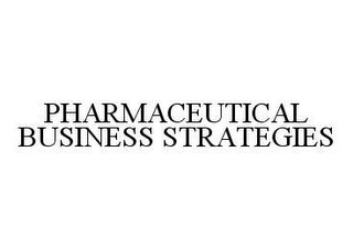 PHARMACEUTICAL BUSINESS STRATEGIES