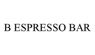 B ESPRESSO BAR