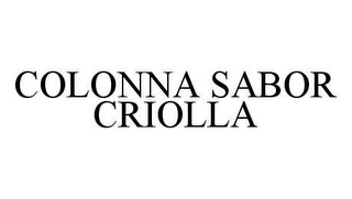 COLONNA SABOR CRIOLLA