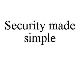 SECURITY MADE SIMPLE