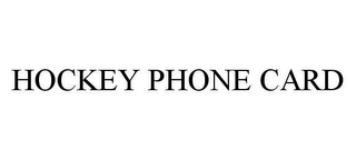 HOCKEY PHONE CARD
