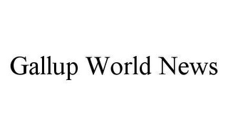 GALLUP WORLD NEWS