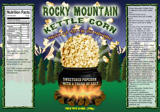 ROCKY MOUNTAIN KETTLE CORN THERE'S NO CURE FOR THIS ADDICTION! SWEETENED POPCORN WITH A TOUCH OF SALT