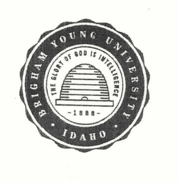 BRIGHAM YOUNG UNIVERSITY IDAHO THE GLORY OF GOD IS INTELLIGENCE 1888