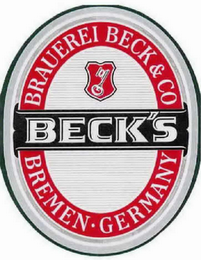 BRAUEREI BECK & CO. BECK'S BREMEN GERMANY