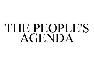THE PEOPLE'S AGENDA