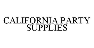 CALIFORNIA PARTY SUPPLIES