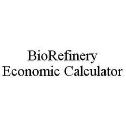 BIOREFINERY ECONOMIC CALCULATOR