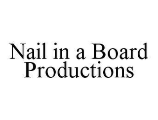 NAIL IN A BOARD PRODUCTIONS