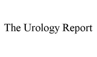 THE UROLOGY REPORT