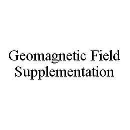 GEOMAGNETIC FIELD SUPPLEMENTATION