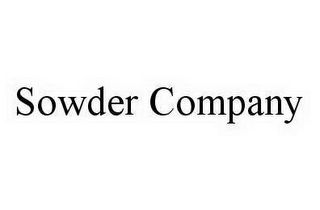 SOWDER COMPANY