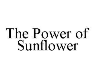 THE POWER OF SUNFLOWER