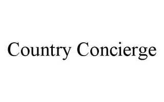 COUNTRY CONCIERGE