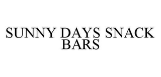 SUNNY DAYS SNACK BARS