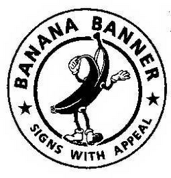 BANANA BANNER SIGNS WITH APPEAL