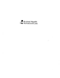 ANIMAL HEALTH NUTRACEUTICALS