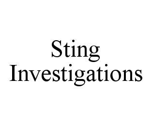 STING INVESTIGATIONS