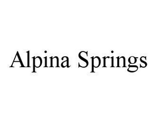 ALPINA SPRINGS