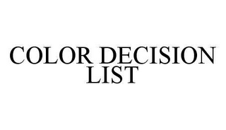 COLOR DECISION LIST