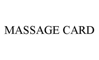 MASSAGE CARD