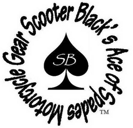 SCOOTER BLACK'S ACE OF SPADES MOTORCYCLE GEAR