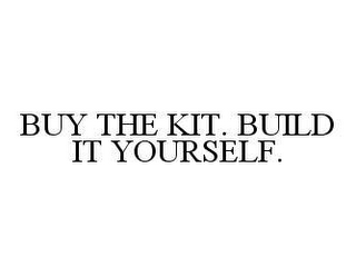 BUY THE KIT. BUILD IT YOURSELF.