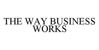 THE WAY BUSINESS WORKS