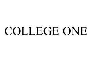 COLLEGE ONE
